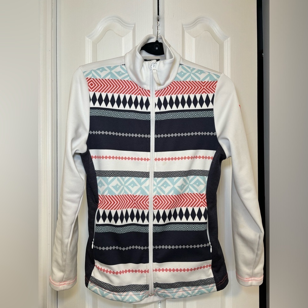 Helly Hansen HH - Graphic Long Sleeve Fleece Patterned Women's Jacket in Size M - Picture 2 of 11